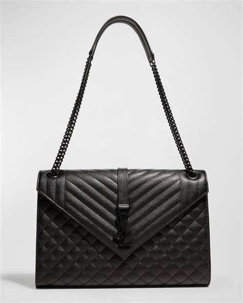 ysl tri quilt large|YSL envelope bag.